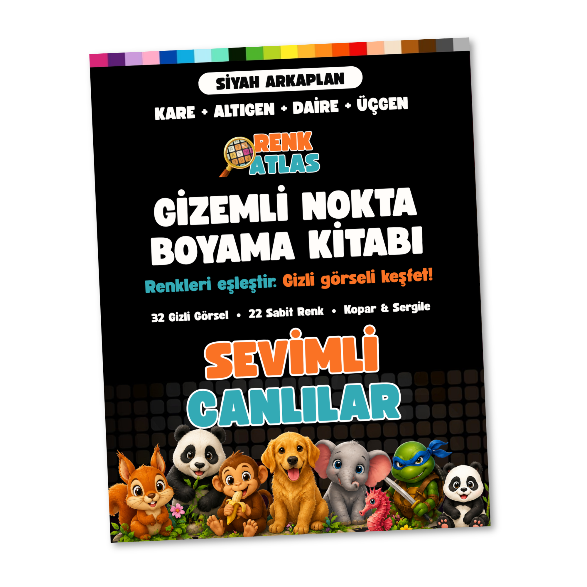 RenkAtlas™ Gizemli Nokta Boyama Kitabı