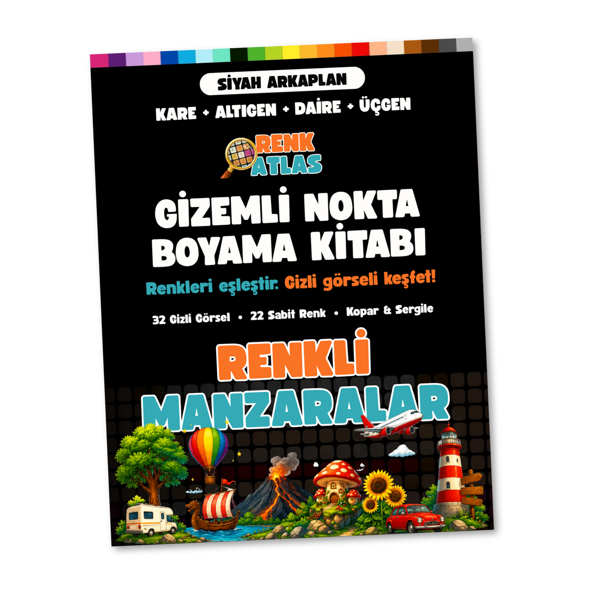 RenkAtlas™ Gizemli Nokta Boyama Kitabı