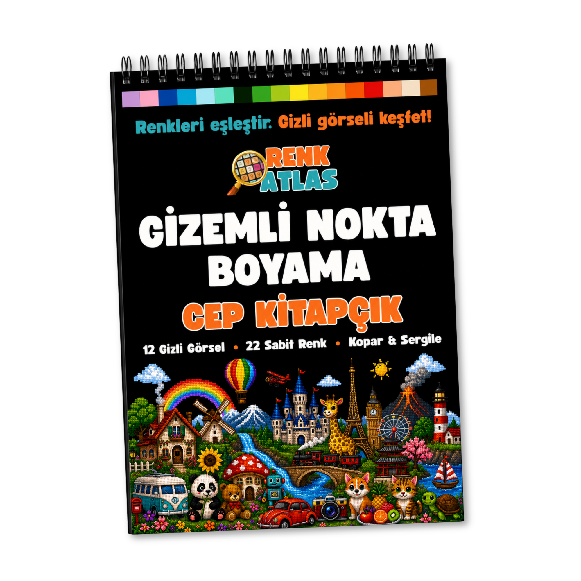 RenkAtlas™ Gizemli Nokta Boyama Cep Kitapçığı