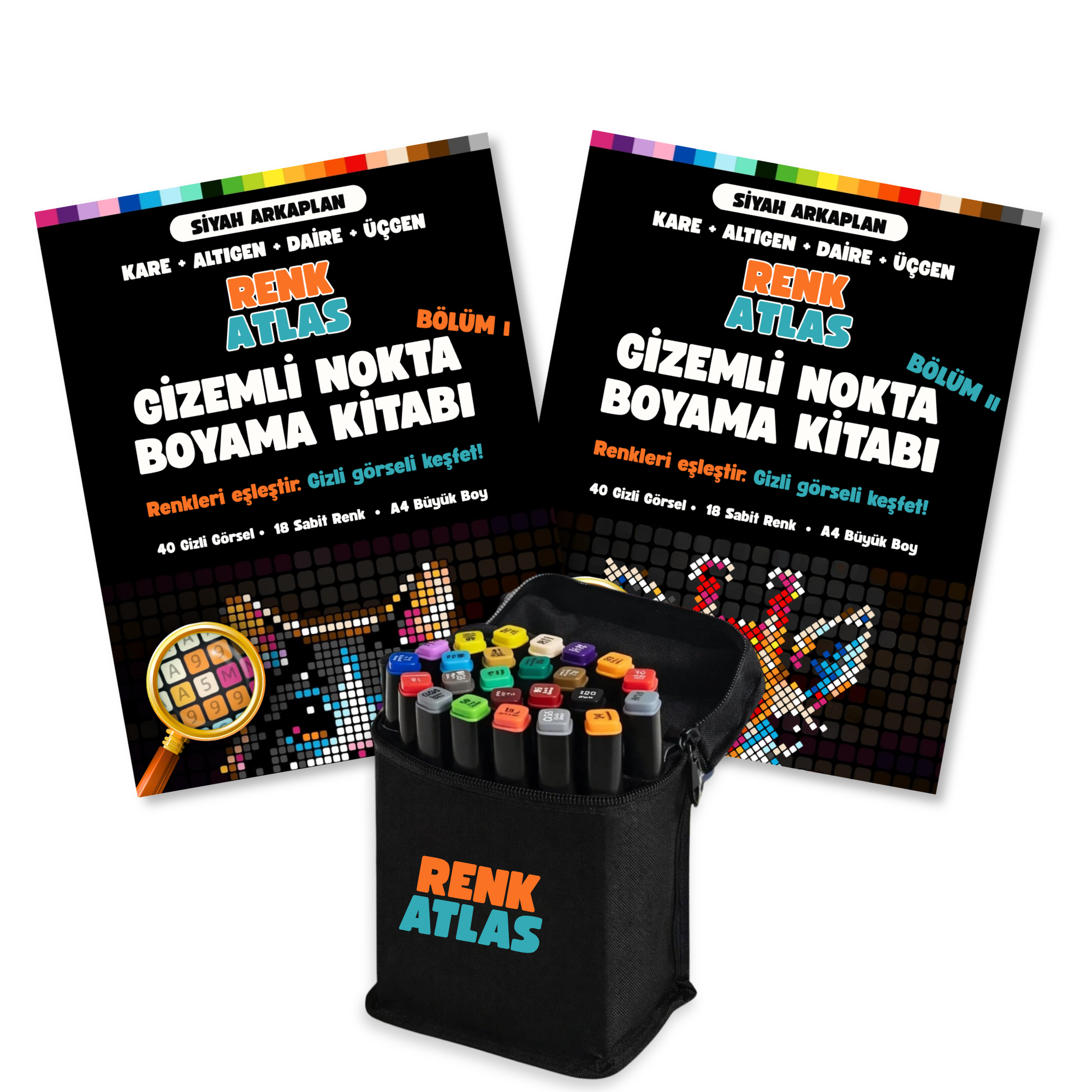 RenkAtlas™ Gizemli Nokta Boyama Kitabı